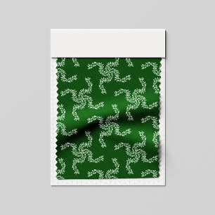 Tecido Natal Garland Green, decoração de Natal