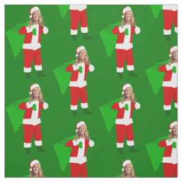 Tecido natal Marjorie Taylor Greene papai noel