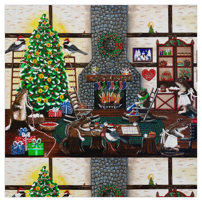 Tecido Natal na cabine de Elizabeth (Modelo)