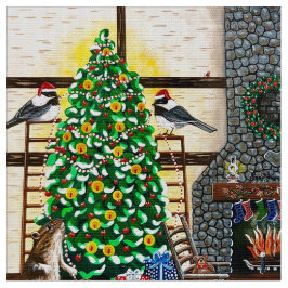 Tecido Natal na cabine de Elizabeth