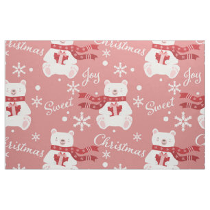 Tecido Natal Rosa
