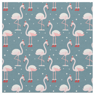 Tecido Natal Tropical do Flamingo