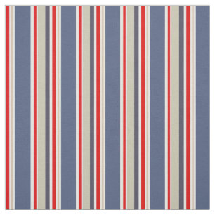 Tecido Náutica Sailor Stripes Vermelho Cinza Azul Branco 