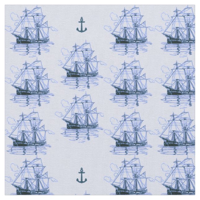 Tecido Navios (Detalhe)