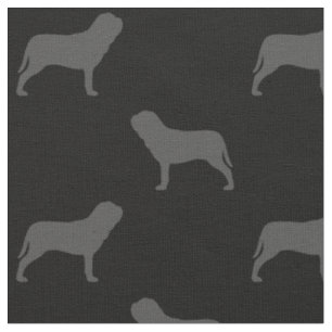 Tecido Neapolitan Mastiff Silhouettes Neo Cães Padrado