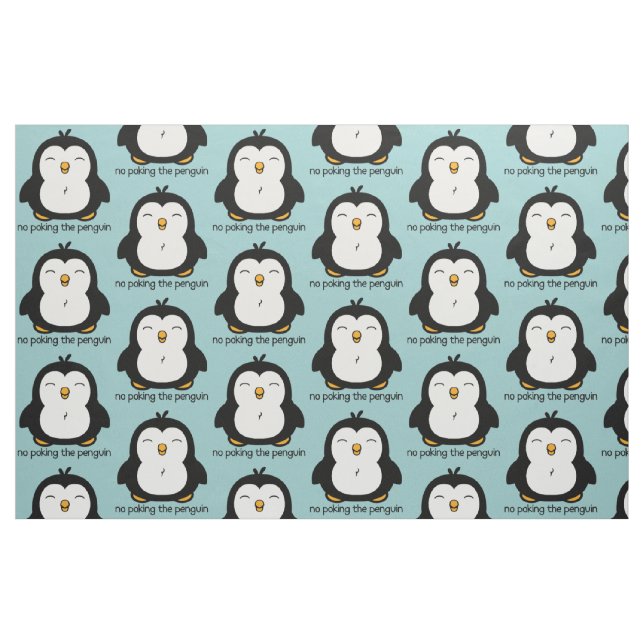 Tecido Nenhum picar o teste padrão do pinguim (Fat Quarter)