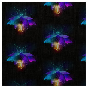 Tecido Neon Firefly a preto