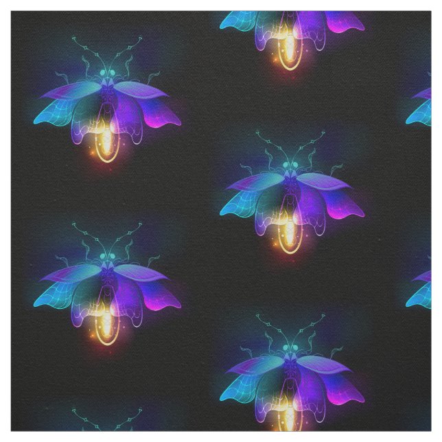 Tecido Neon Firefly a preto (Modelo)