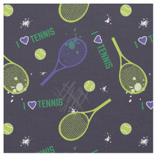 Tecido Neon Green Eu adoro tênis, tamanho de azulejo per