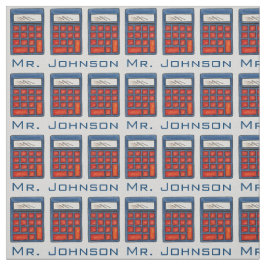 Tecido Nerd Personalizado de Calculadora de Professores d