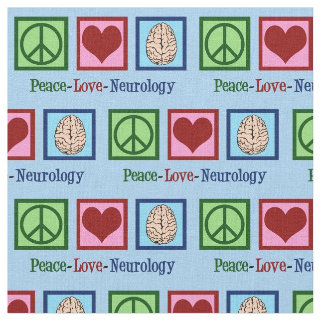 Tecido Neurologia de Paz e Amor (Detalhe)