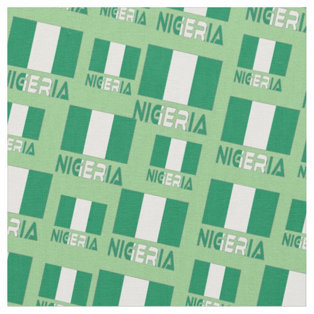 Tecido Nigéria e Bandeira da Nigéria (Detalhe)