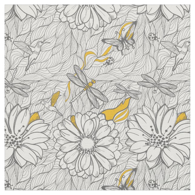 Tecido No Jardim (Detalhe)