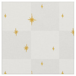 Tecido Noite mágica estrelas lua em cinza cinza