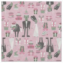 noiva frankenstein, monstro de natal rosa