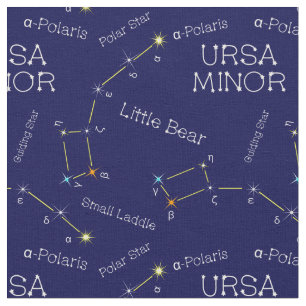 Tecido Norte Hemisfério Constelação Ursa Menor
