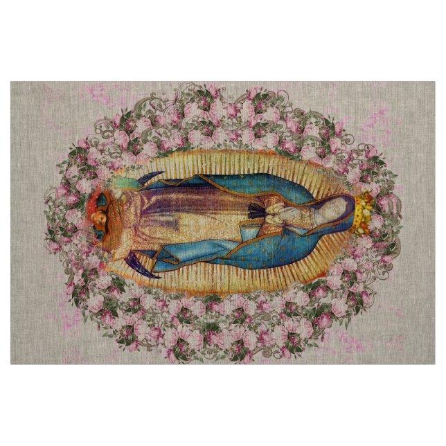 Tecido Nossa Senhora de Guadalupe Virgem Maria 203 (Fat Quarter)