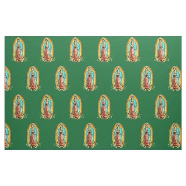 Tecido Nossa Senhora de Guadalupe Virgem Maria Zarape Cat (Fat Quarter)