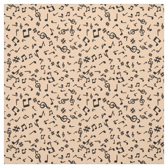 Tecido Notas de Música (Modelo)