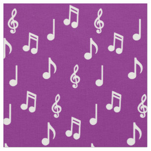 Tecido Notas Musicais Fofas Professor de Música