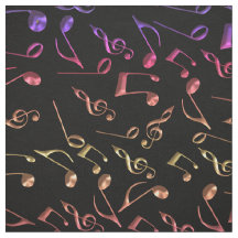 Notas quentes da música no preto ou no algum