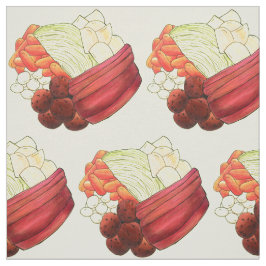 Tecido Nova Inglaterra Refeição Jantada Enrolada Couve de