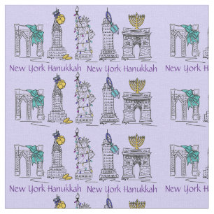 Tecido Nova Iorque NYC Chanukah Hanukkah