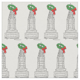 Tecido Nova Iorque NYC - Frota do Arranha-Arco de Natal