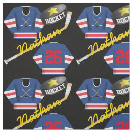 Tecido Número de Nome do Adesivo do jogador de hóquei Jer