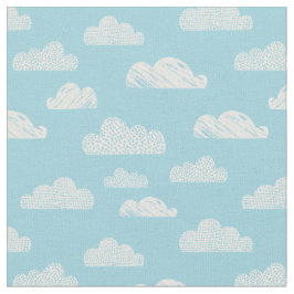 Tecido Nuvens texturizadas em azul claro