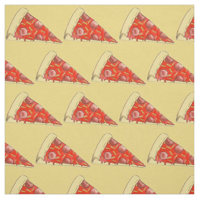 Tecido NYC Pepperoni Queijo Pizza Piece Pizzaria (Modelo)