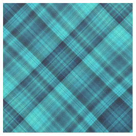 Tecido O azul protege o tartan