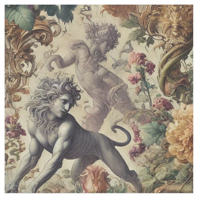 Tecido O Azulejo Wild Lush - Gothic Statement (Detalhe)