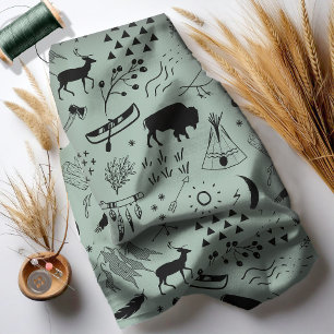 Tecido O búfalo aventura-se ID599 preto