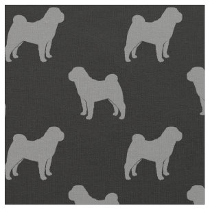 Tecido O chinês Shar-Pei mostra em silhueta o teste