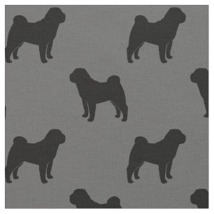 Tecido O chinês Shar-Pei mostra em silhueta o teste