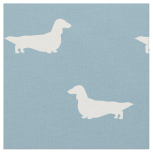 Tecido O Dachshund de cabelos compridos mostra em