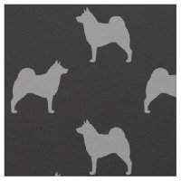 O norueguês Elkhound mostra em silhueta o teste