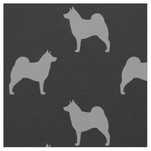 Tecido O norueguês Elkhound mostra em silhueta o teste