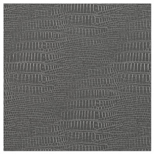 Tecido O olhar da pele realística preta do jacaré