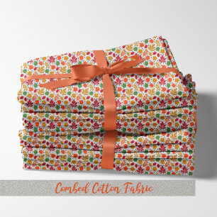 Tecido O outono Vibrante deixa padrão multicolorido