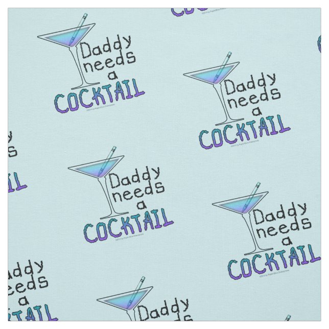TECIDO - O PAPAI PRECISA DE UM COQUETEL! (Modelo)