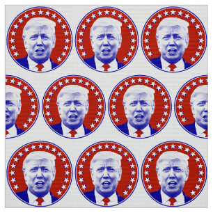 Tecido O Presidente Donald Trump em Vermelho