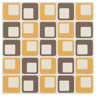 Tecido o quadrado 70s retro dá forma ao teste padrão