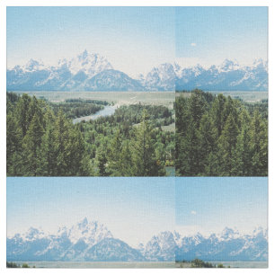 Tecido O rio Snake grande de Teton negligencia