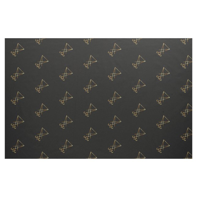 Tecido O sigil dourado de Lucifer (Fat Quarter)