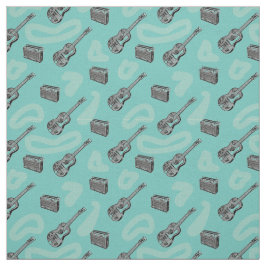 Tecido O teste padrão do rádio da guitarra da música