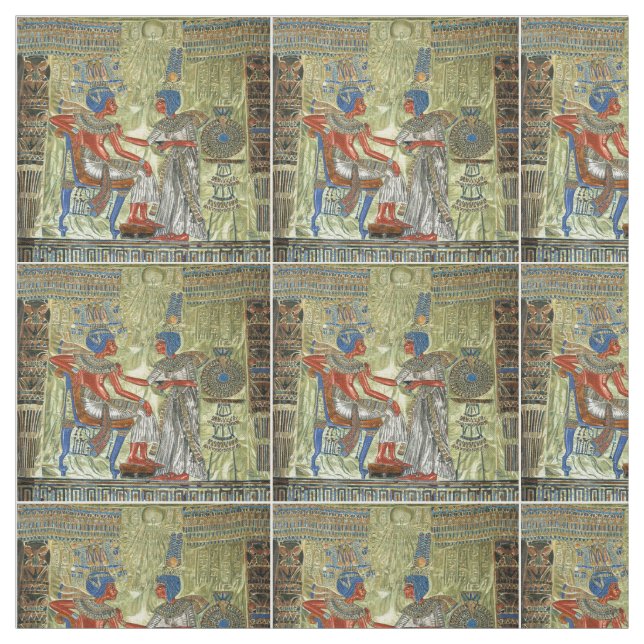 Tecido O trono de Tutankhamon (Modelo)