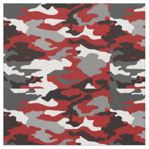 Tecido O vermelho sombreia Camo