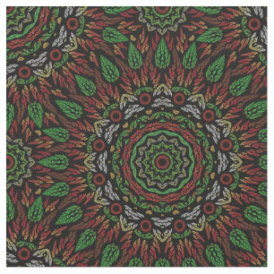 Tecido O Vidro Gótico Deixa O Padrão De Mandala 